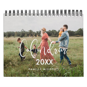 Calendrier photo moderne année 2025 calendar