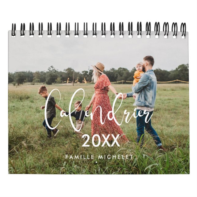 Calendrier photo moderne année 2026 calendar (Cover)