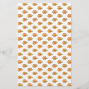 Calendula Pattern GiftSoap Packaging Linen Paper