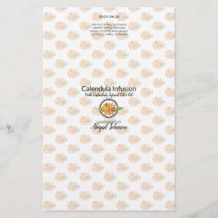 Calendula Soap Packaging Wrapper Linen Paper