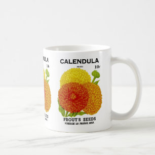 Calendula Vintage Seed Packet Coffee Mug