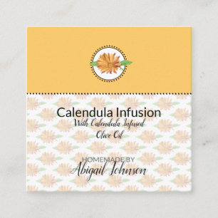 Calendula Wildflower Homemade Bath & Body Gift Tag