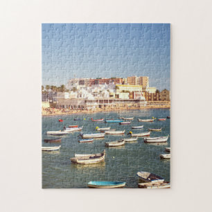 Caleta Beach In Cadiz, Andalusia, Spain Jigsaw Puzzle