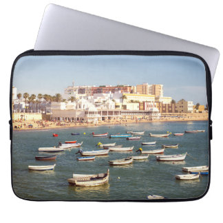 Caleta Beach In Cadiz, Andalusia, Spain Laptop Sleeve