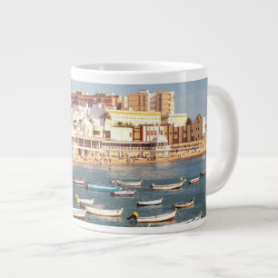 Caleta Beach In Cadiz, Andalusia, Spain Large Coffee Mug