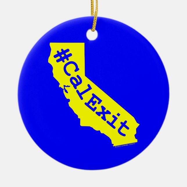 CalExit Ceramic Tree Decoration (Front)
