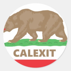 Calexit Classic Round Sticker