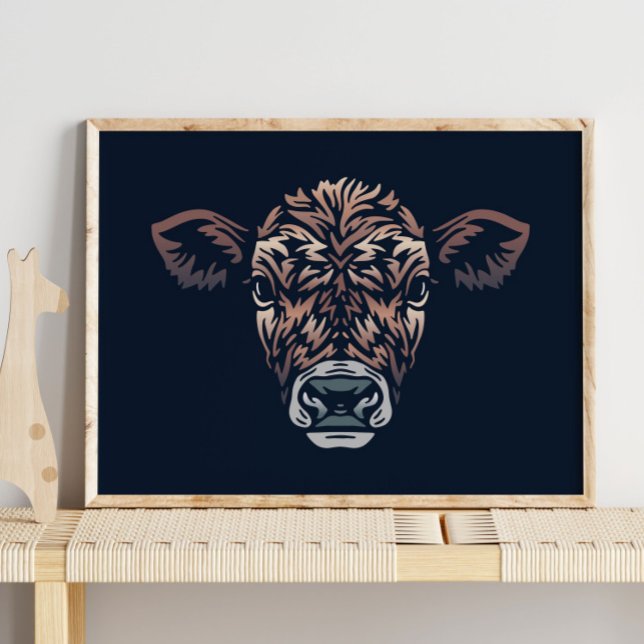 Calf Farm Animal Portrait | Calf Wall Print (Creator Uploaded)