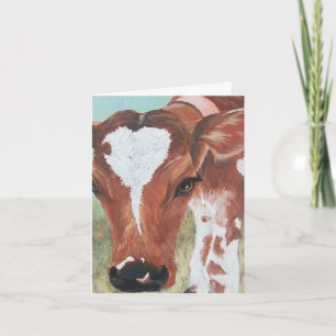 Calf Folded Card