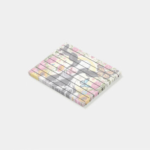 Calf in a Vibrant Floral and Butterfly Wonderland Post-it Notes