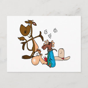 calf roping rodeo cowboy literally postcard