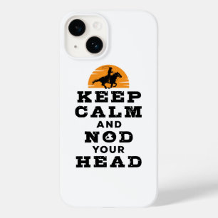 Calf Roping Team Roper Keep Calm Nod Your Head Case-Mate iPhone 14 Case