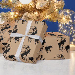 Calf Roping Wrapping Paper
