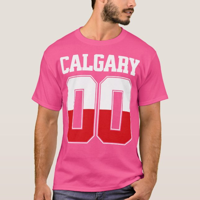 Calgary 00 Stampeders Design Front and Back print T-Shirt (Front)