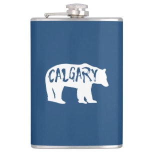 Calgary Alberta Bear Hip Flask