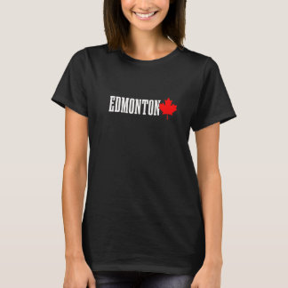 Calgary Alberta Maple Leaf Canada Canadian Flag Pr T-Shirt