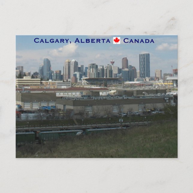 Calgary Alberta Postcard (Front)