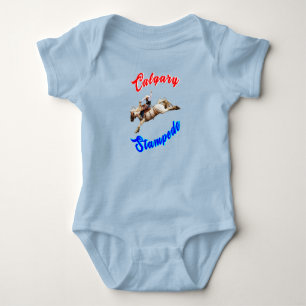 Calgary Canada Horses July Riders Calgary Stampede Baby Bodysuit