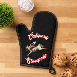 Calgary Canada Hourse July Riders Calgary Stampede Oven Mitt