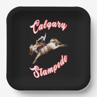 Calgary Canada Hourse July Riders Calgary Stampede Paper Plate