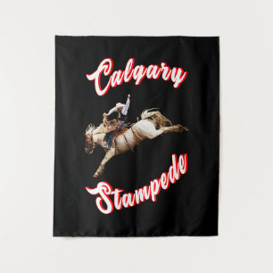 Calgary Canada Hourse July Riders Calgary Stampede Tapestry