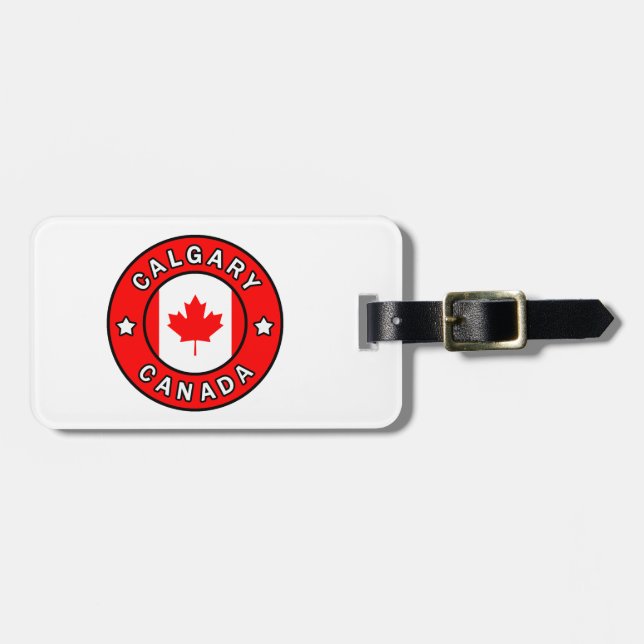 Calgary Canada Luggage Tag (Front Horizontal)