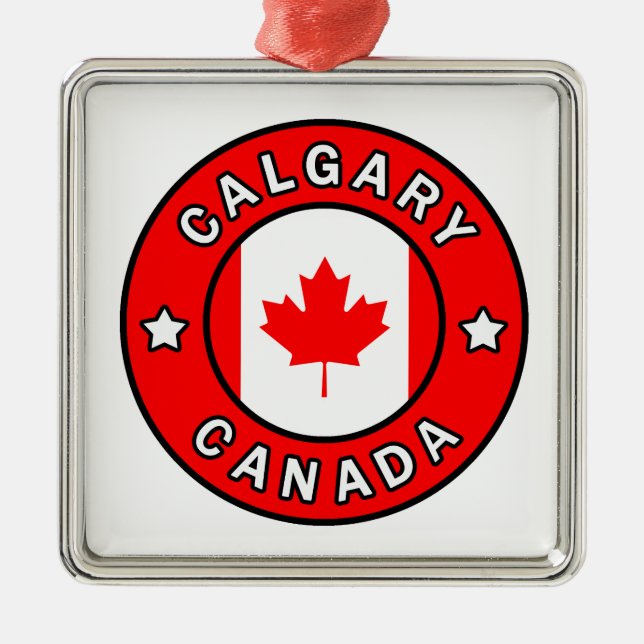 Calgary Canada Metal Tree Decoration (Front)