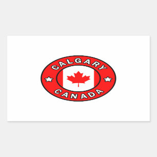 Calgary Canada Rectangular Sticker