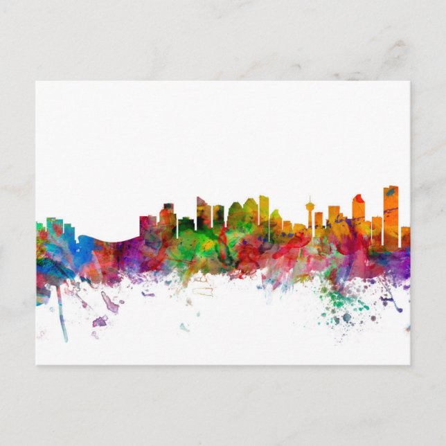 Calgary Canada Skyline Postcard (Front)
