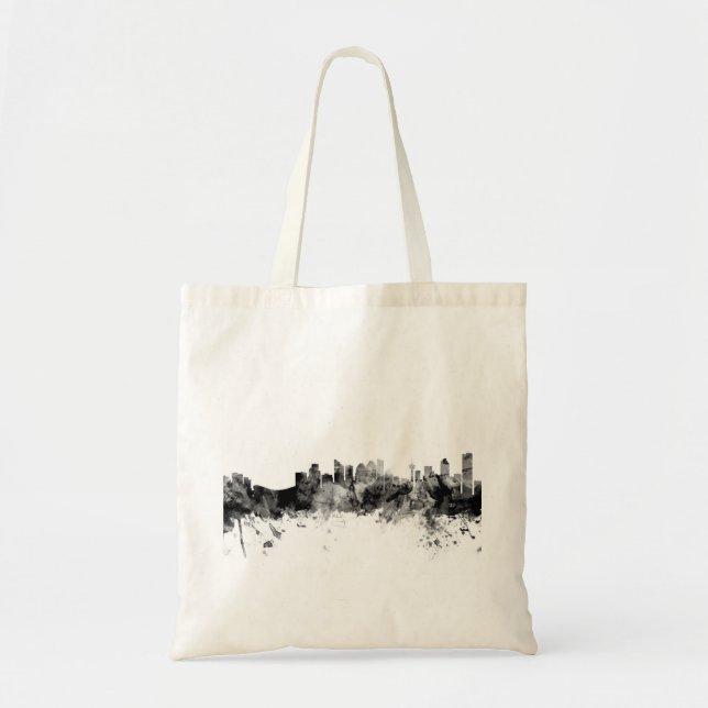 Calgary Canada Skyline Tote Bag (Front)