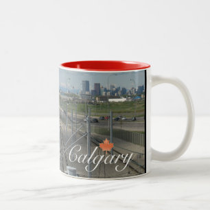 Calgary Canada Souvenir Two-Tone Coffee Mug