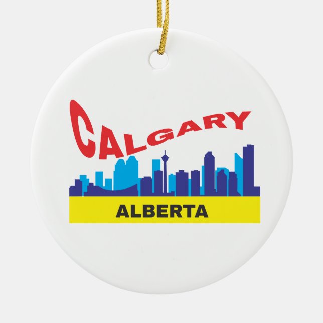 Calgary Ceramic Tree Decoration (Front)