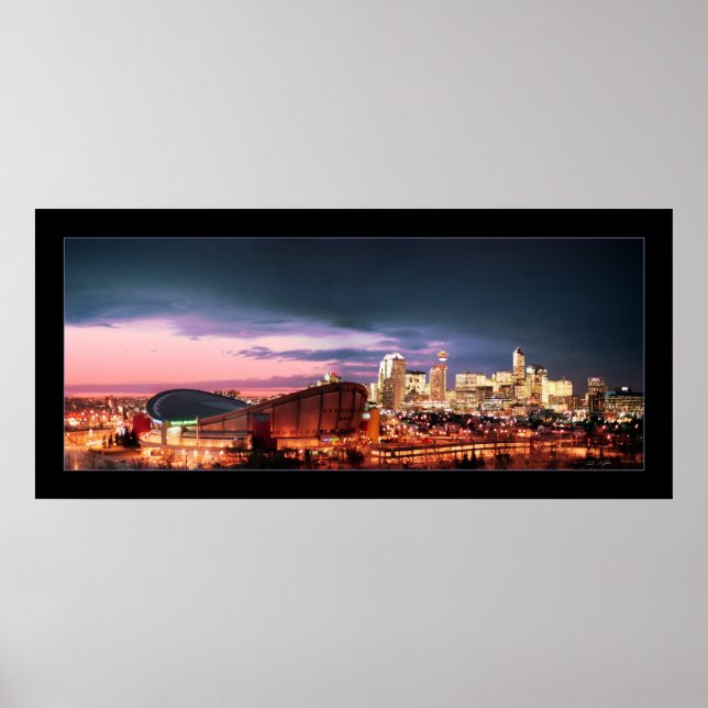 Calgary Chinook & Sunset Poster (Front)