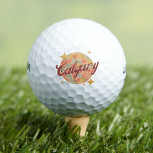 Calgary City Alberta Canada golf retro Balls