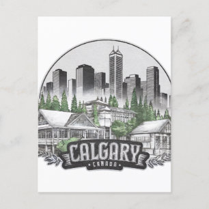 Calgary City Canada USA Postcard