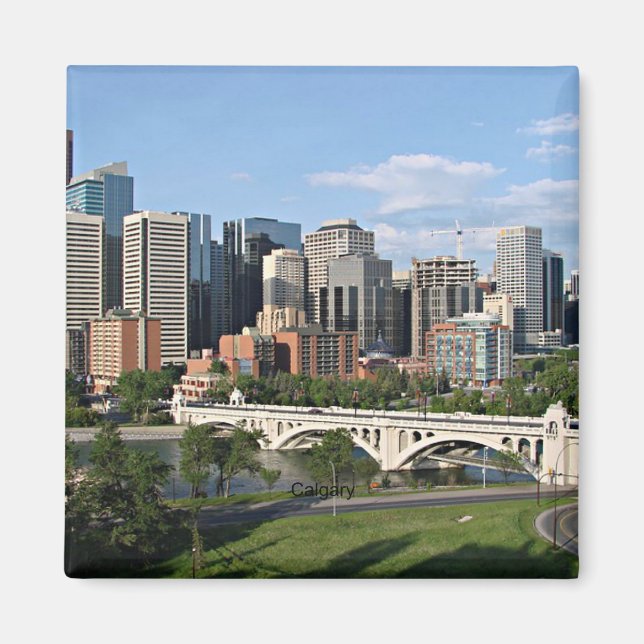 Calgary Cityscape Magnet (Front)