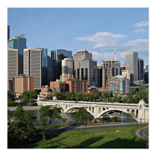 Calgary Cityscape Poster