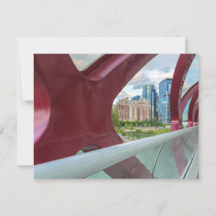 Calgary Cityscape Through the Peace Bridge Postcard
