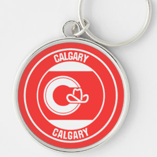 Calgary Columbia Round Emblem Key Ring