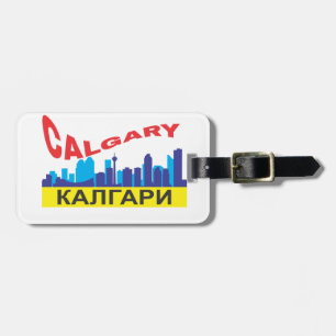 Calgary cyrillic luggage tag