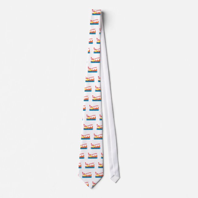 Calgary cyrillic tie (Front)