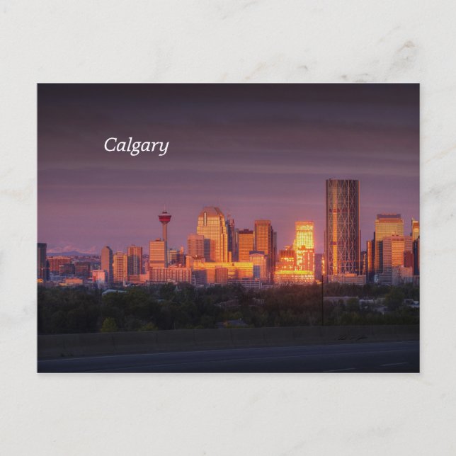 Calgary Dawn Postcard (Front)