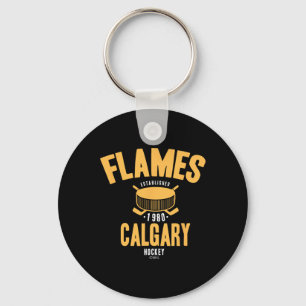 Calgary Flames Hockey Puck Nhl Officially Licensed Key Ring