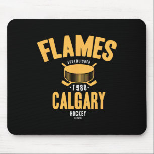 Calgary Flames Hockey Puck Nhl Officially Licensed Mouse Mat