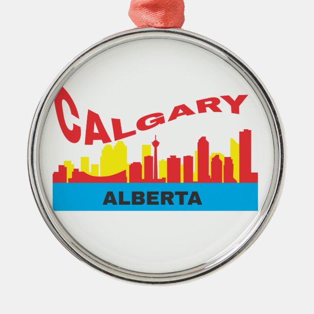Calgary Metal Tree Decoration (Front)