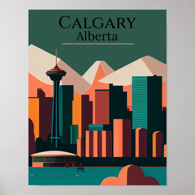 Calgary Minimalist Poster (Front)