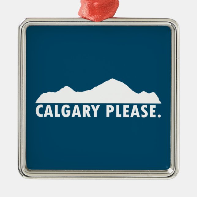 Calgary Please Metal Tree Decoration (Front)