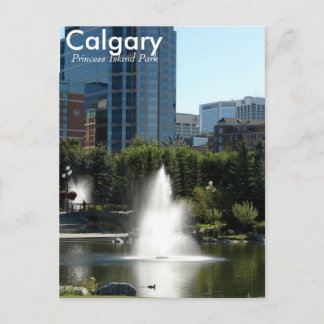 Calgary Princess Island Park post card