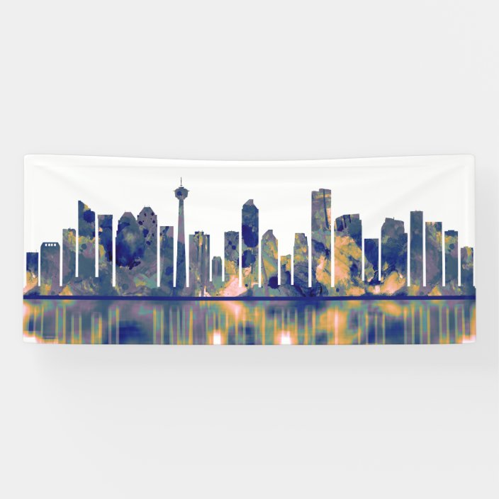 Calgary Skyline Banner Zazzle.co.uk