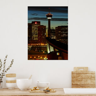 Calgary Skyline Framed Print